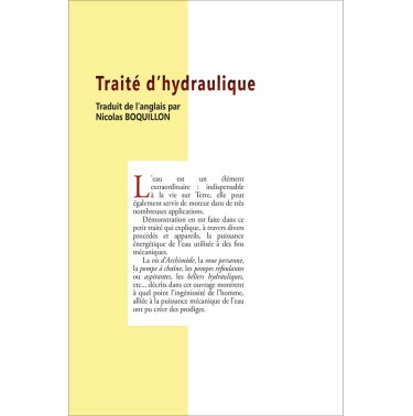 Traité d'hydraulique