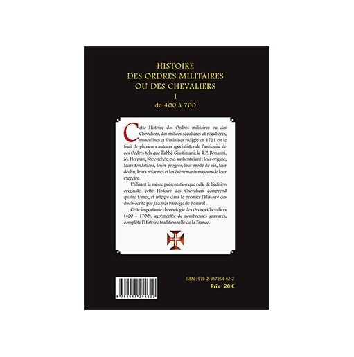 Histoire des ordres militaires - Tome 1