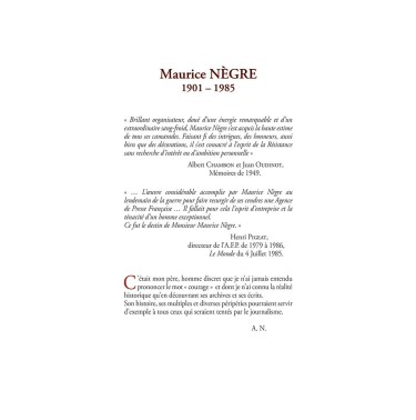 Il était une fois un journaliste - Maurice NEGRE