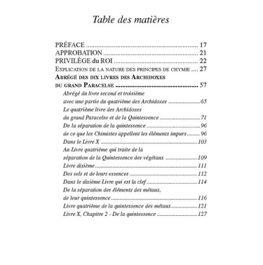 Abrégé de la doctrine de Paracelse