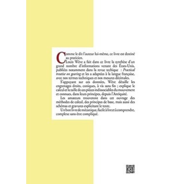 Traité pratique du tracé et de la taille des engrenages