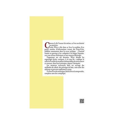 Traité pratique du tracé et de la taille des engrenages