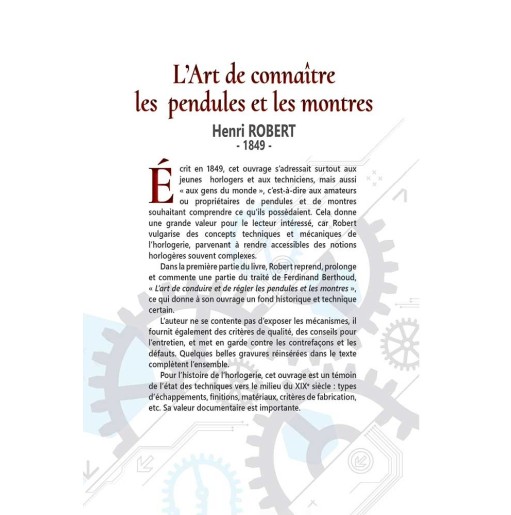 L'art de connaître les pendules et les montres